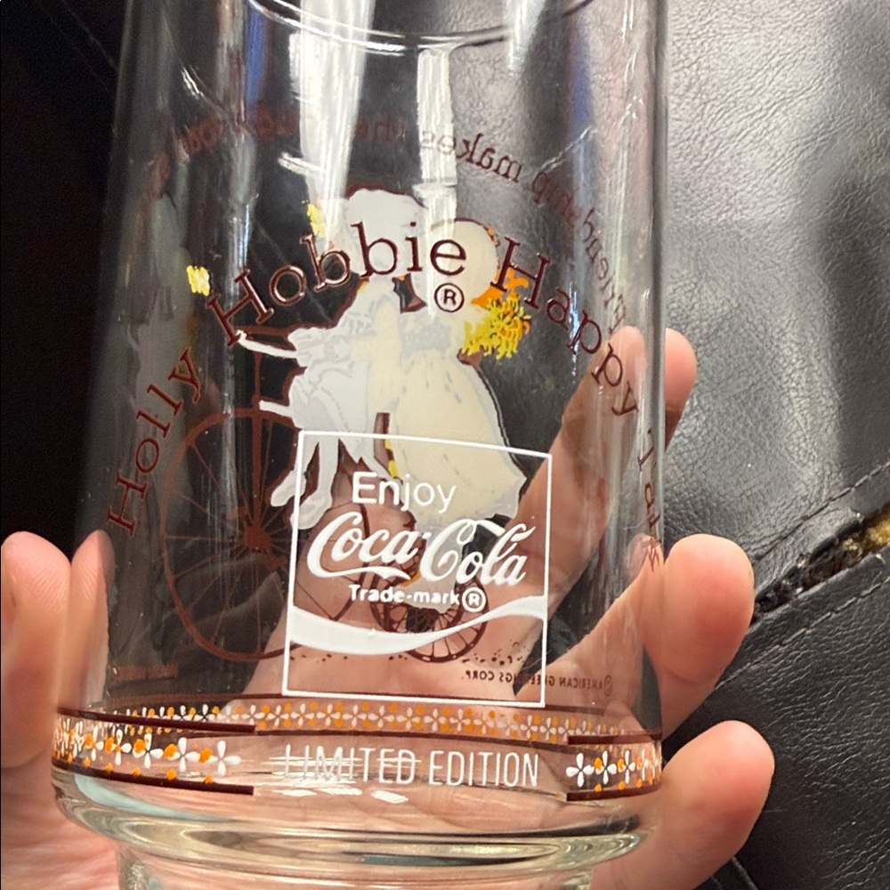 Charming Vintage Holly hobby Coca Cola Glass Set by American greeting - Picture 3 of 7